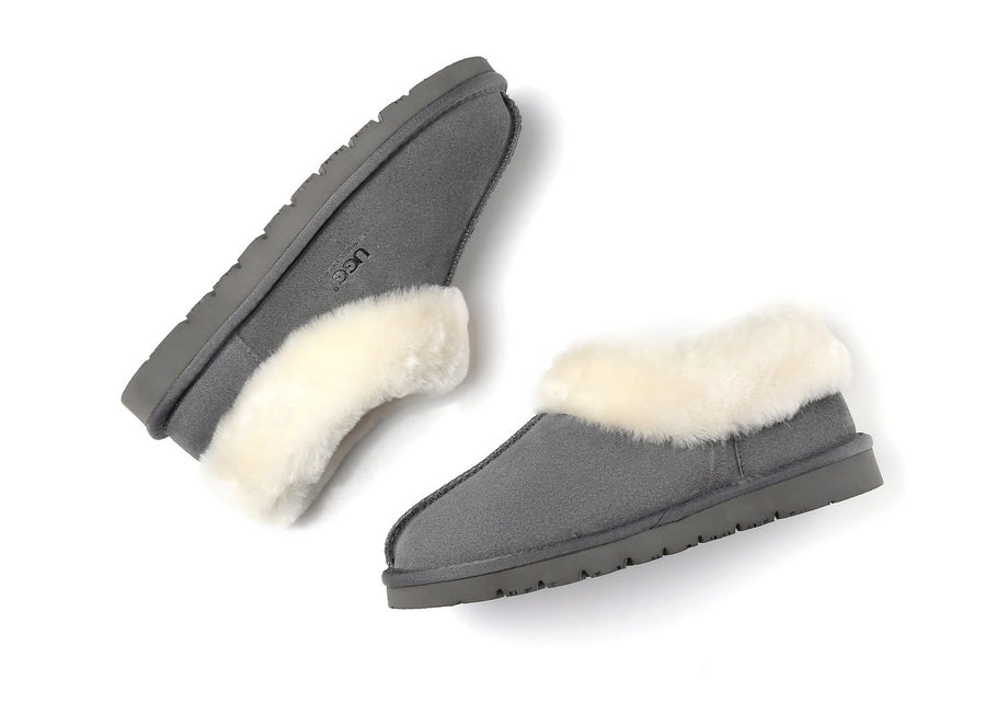 Australian Shepherd® UGG Slippers Unisex Sheepskin Ankle Slippers Homey Water Resistant